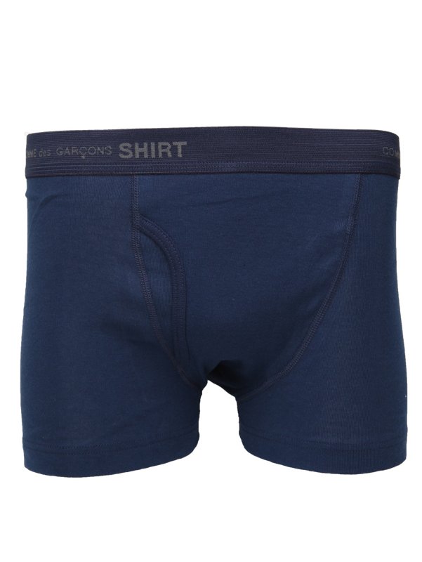 COMME des GARCONS SHIRT Men's Plain Cotton Fine Rib Boxer Shorts