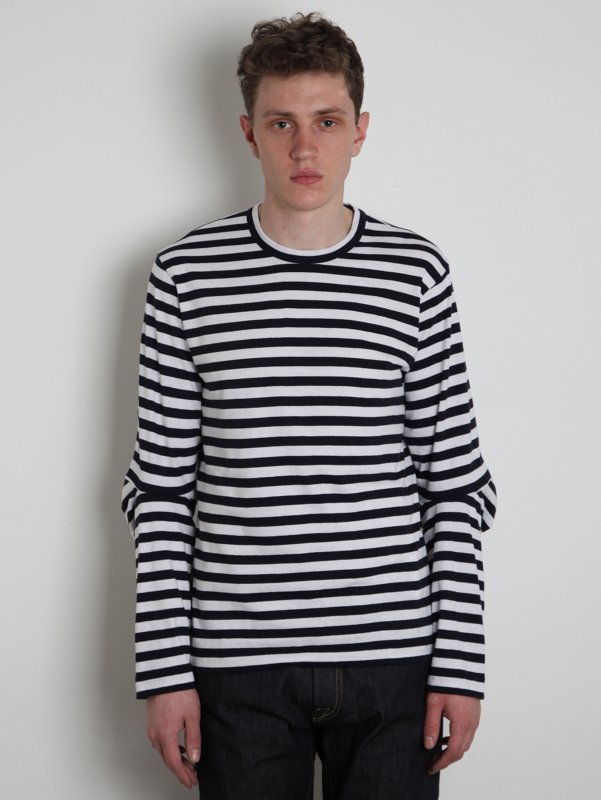 COMME des GARCONS SHIRT Men's Striped Cotton Jersey