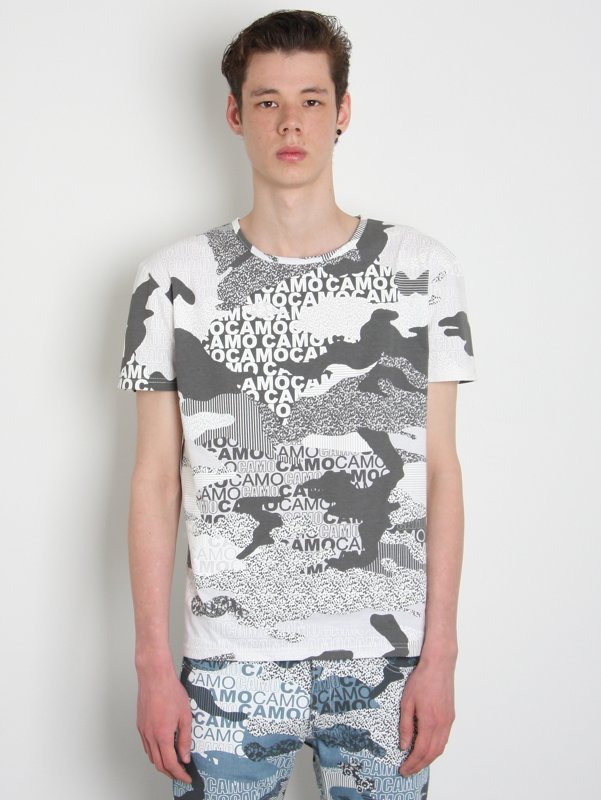 Christopher Shannon Multi Print Crop T-Shirt