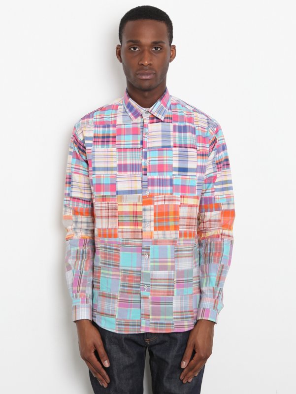 Christopher Shannon Men's Madras Check Shirt