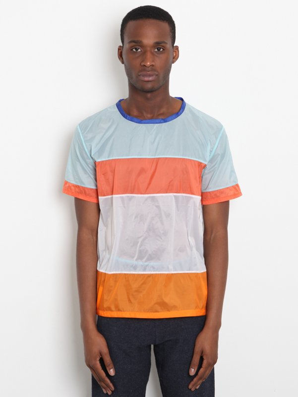 Christopher Shannon Men's Panelled Nylon T-Shirt