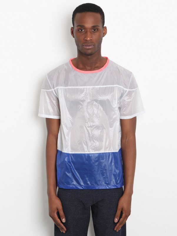 Christopher Shannon Men's Panelled Nylon T-Shirt