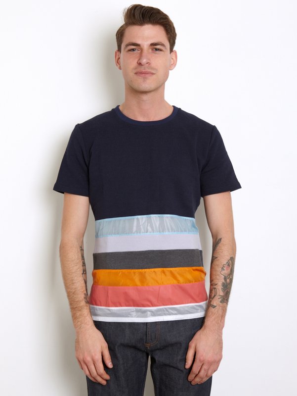 Christopher Shannon Mens Panelled T-Shirt