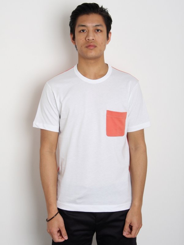 Comme des Garcons SHIRT Colour Patch Pocket T-Shirt W/Contrast Back
