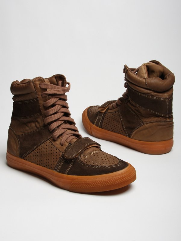 Christian Peau Washed Leather sneaker Boot