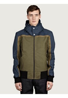 Men's Remade Military Fabric Bomber Jacket