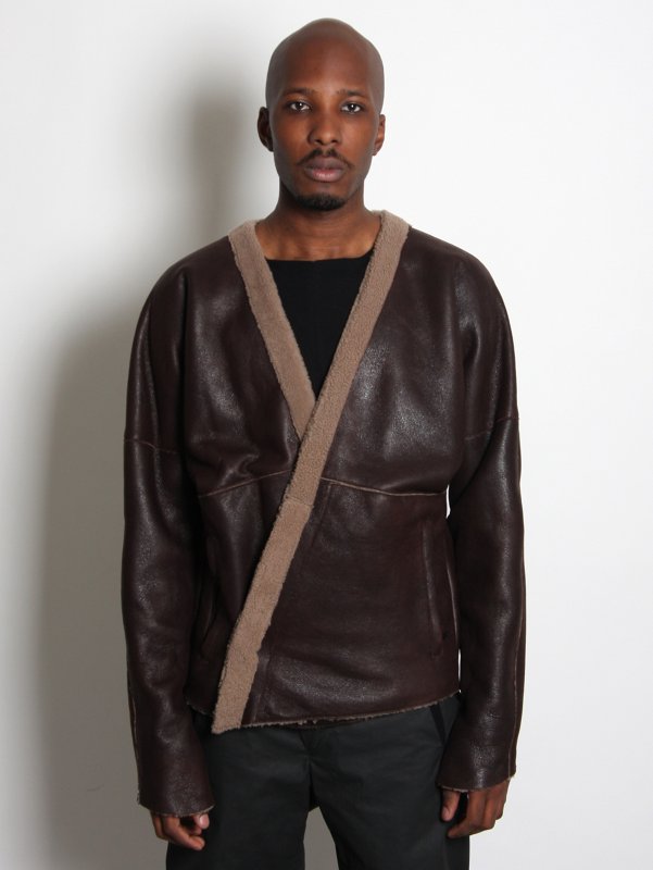Damir Doma Leather Oversized Jacket