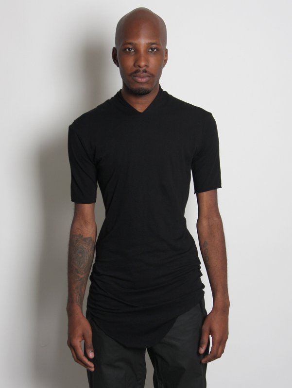 Damir Doma Jersey Cut Neck Temple T-Shirt