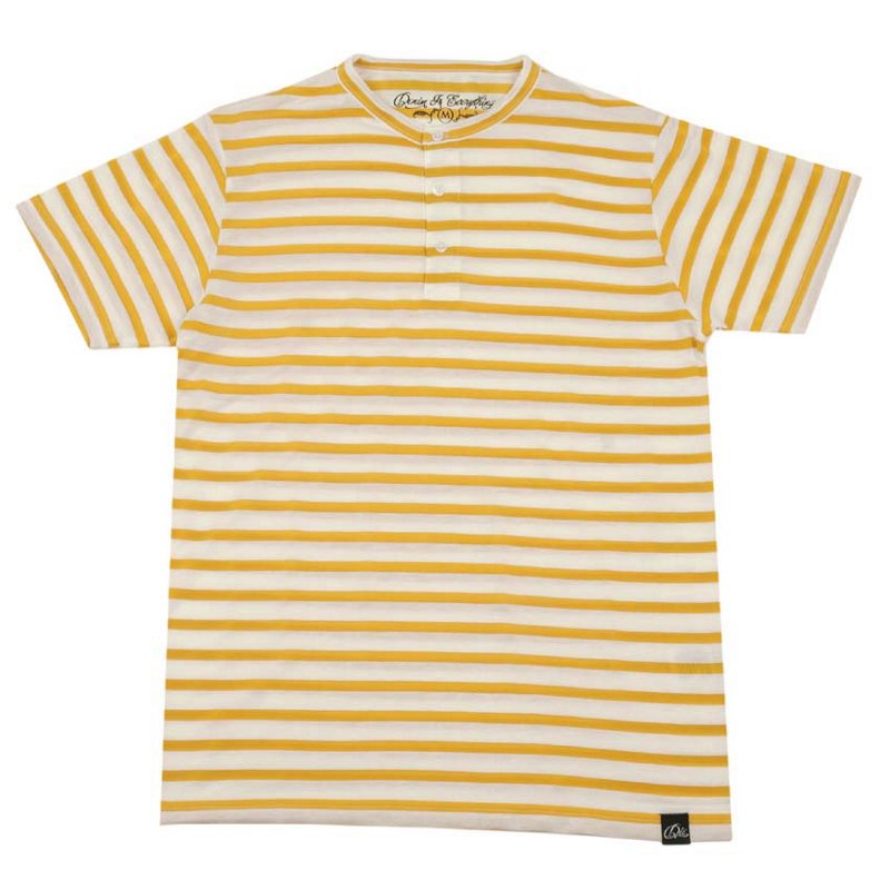 Die Stripe Button T-Shirt