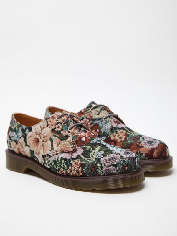 Dr Martens Men's Floral Print 1461 3-Eye Shoe