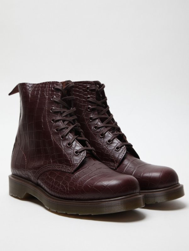 Dr Martens Croco Pascal 8 Eye Boot