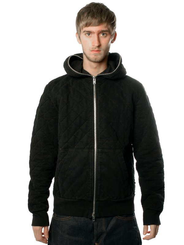 Electronic Poet Quilted Zip Hoody