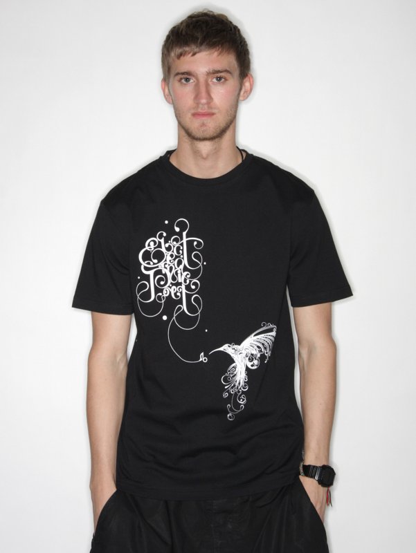 ELECTRONIC POET Printed Hummingbird T-shirt