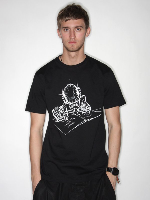 ELECTRONIC POET Printed Daft Punk T-shirt