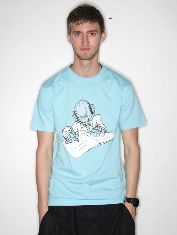 Electronic Poet Printed Daft Punk T-shirt