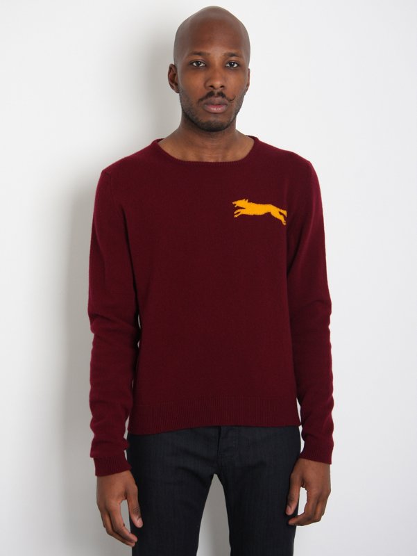 E. Tautz for oki-ni Exclusive Hand Knitted Fox Sweater
