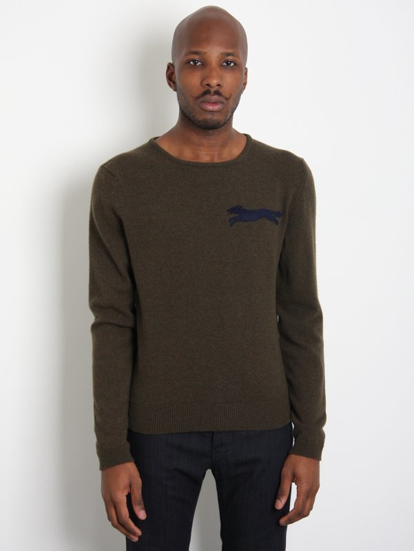 E. Tautz for oki-ni Exclusive Hand Knitted Fox Sweater