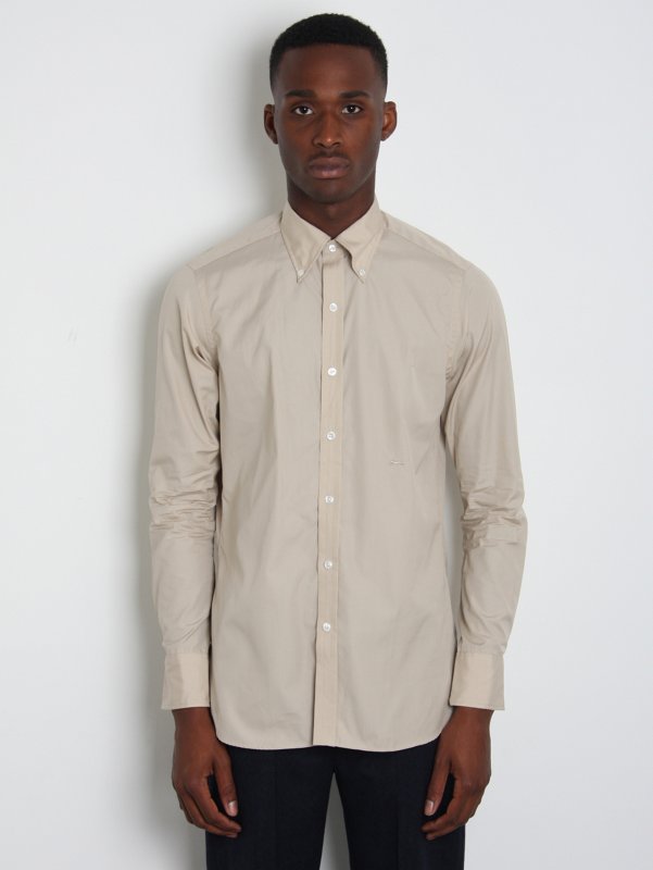 E Tautz Button-Down Collar Slim-Fit Shirt