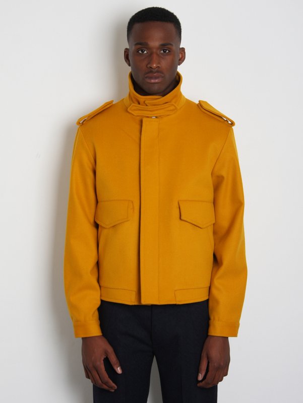 E Tautz for oki-ni Exclusive Gold Flight Jacket