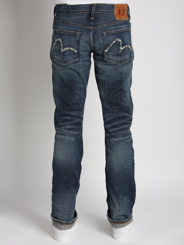 Evisu Distressed Patch Jean