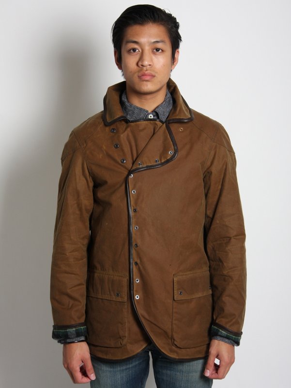 Evisu Waxed Submariner Overcoat