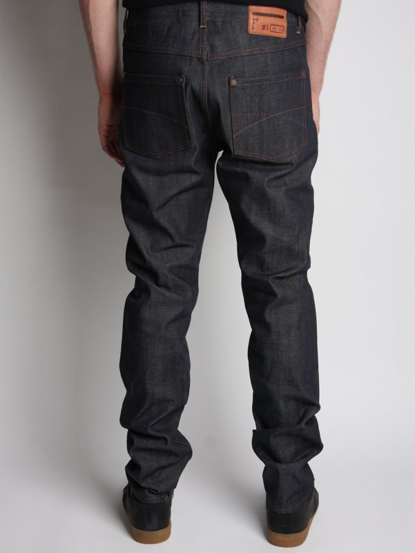 Fallow Men's Slim Selvedge Raw Denim Jeans
