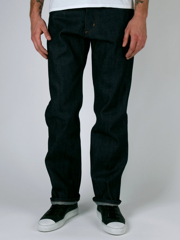 Fallow Men's Raw Selvedge Loose Jeans