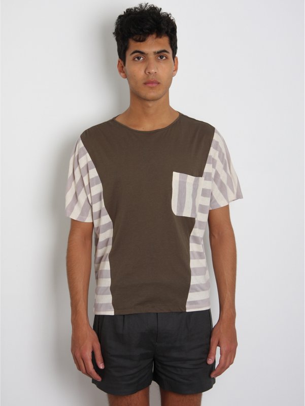 Panelled Colour Block T-Shirt