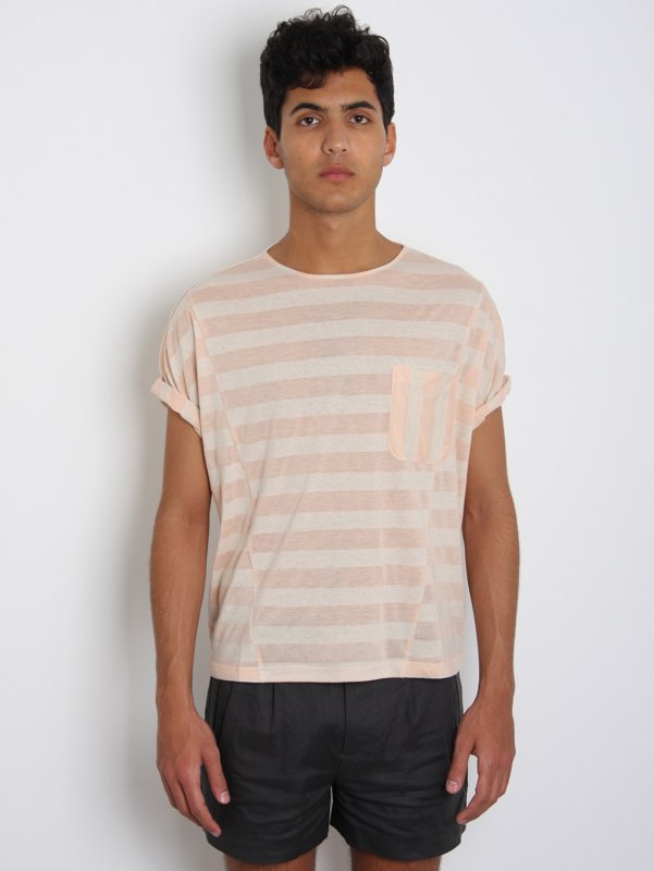 Stripe Panel T-Shirt