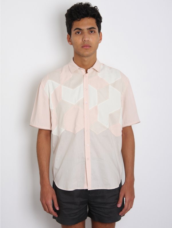 Forgotten Future Patchwork Removable Sleeve Shirt