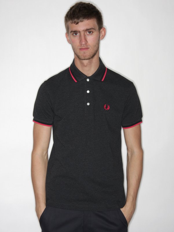 FRED PERRY Slim Fit Twin Tipped Polo