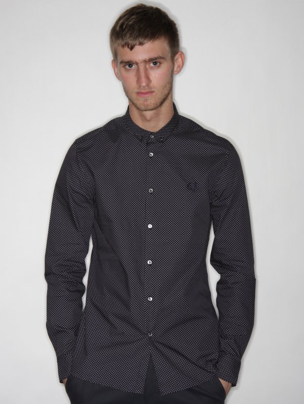 FRED PERRY Long Sleeve Printed Shirt