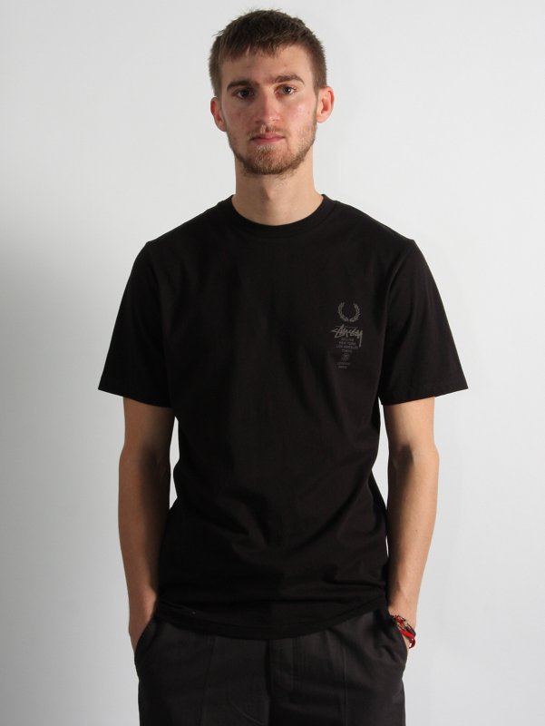Fred Perry x Stussy Short Sleeve Branded T-shirt