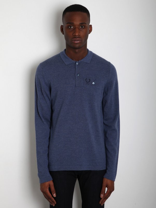 Fred Perry x 6876 Men's Long Sleeve Knitted Notch Shirt