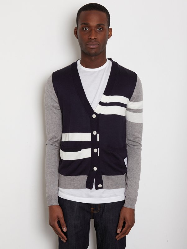 General Idea Men's Contrast Cardigan