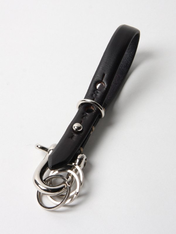 Hobo Rounded Leather Shackle Key Ring