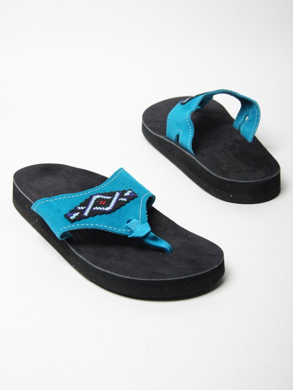 Hobo Beads Beach Thong Suede Sandal