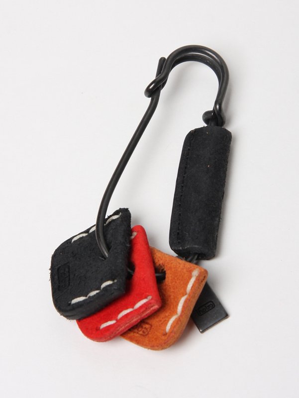Hobo  Rough Planed Leather Brass Key Ring