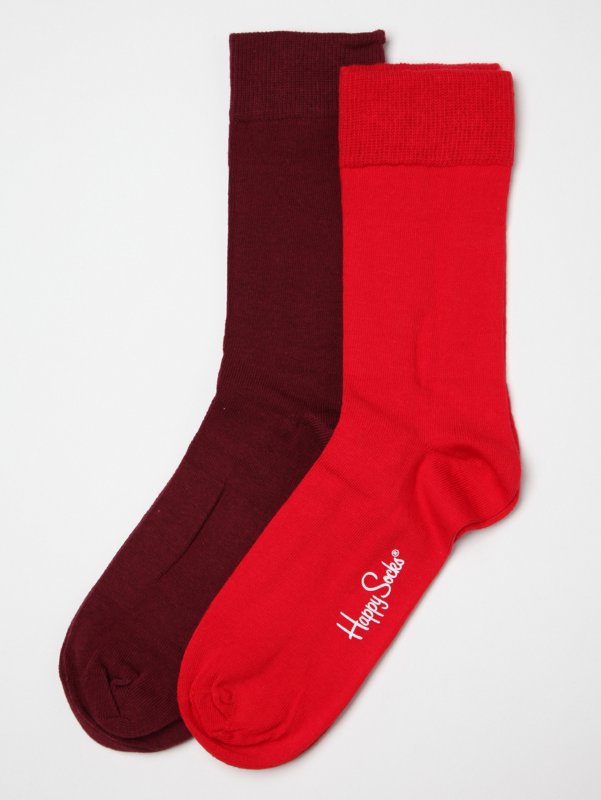 Happy Socks Plain Two Pack Socks