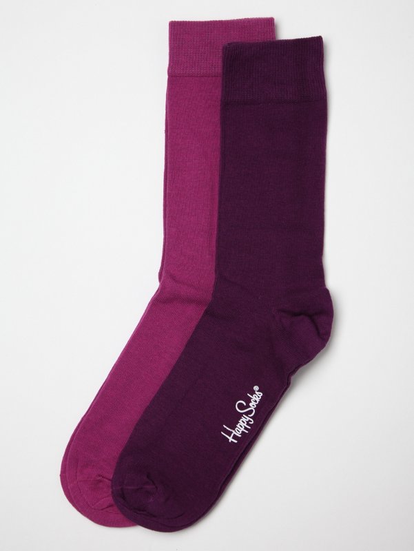 Happy Socks Plain Two Pack Socks