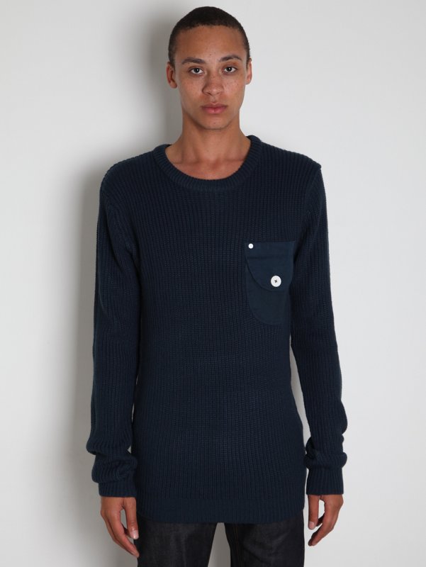 Humor Mens Pato Crew Neck Knit