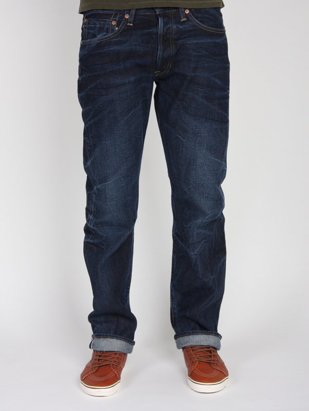 Indigofera Prima Men's Straight no9 Santa Fe Wash Jean