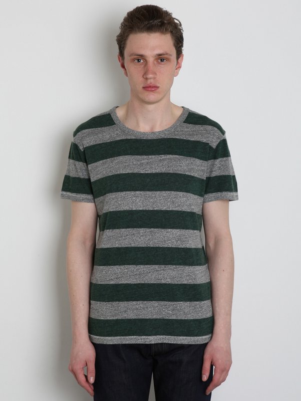 Indigofera Prima Men's Block Stripe T-Shirt