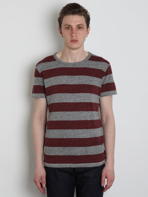 Indigofera Prima Men's Block Stripe T-Shirt