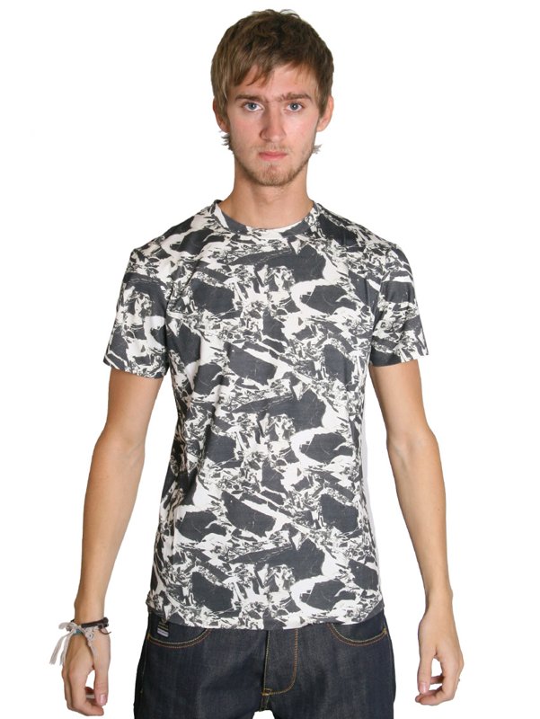 Mens Marble Print T-Shirt