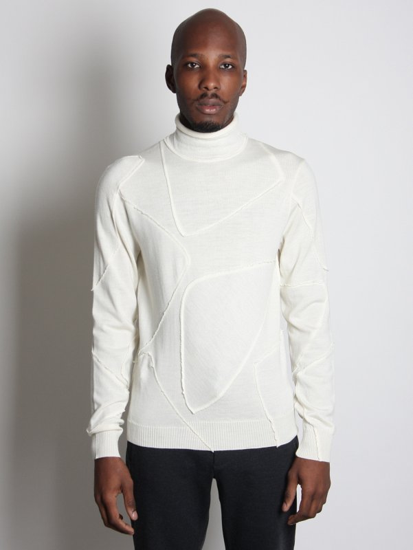 Jil Sander Patchwork Wool Sweater