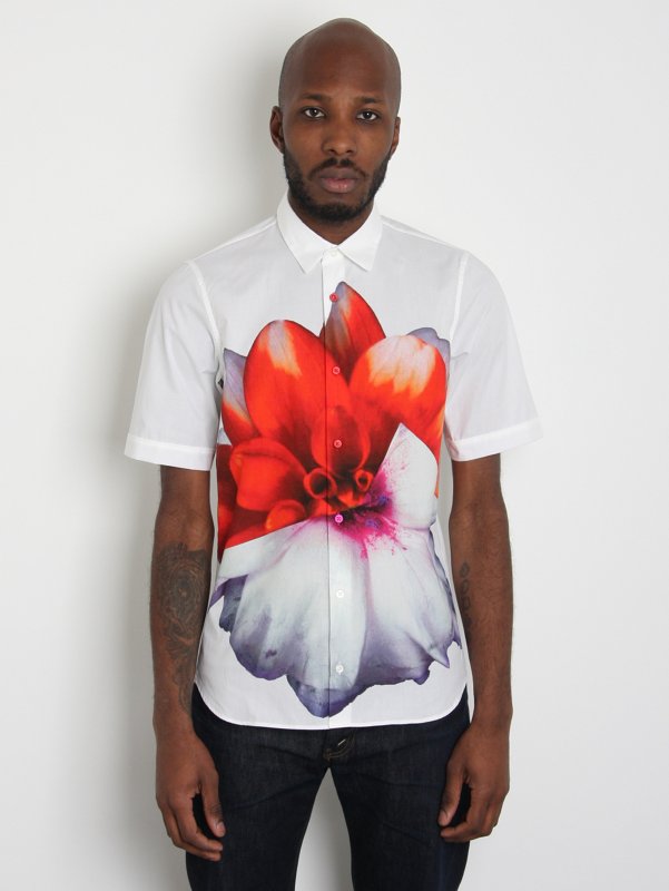 Jil Sander Men's Gallery Print Short Sleeve Shirt