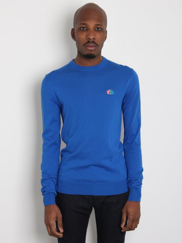 Jil Sander Men's Crew Neck Knitted Appliqu&eacute; Jumper