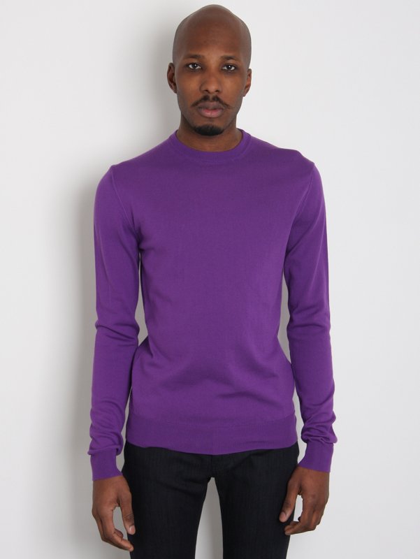 Jil Sander Men's Crew Neck Knitted Sweater Jumper 