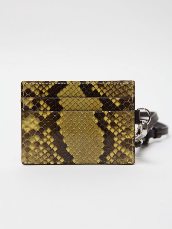 Jil Sander Men's Python Print Card Holder